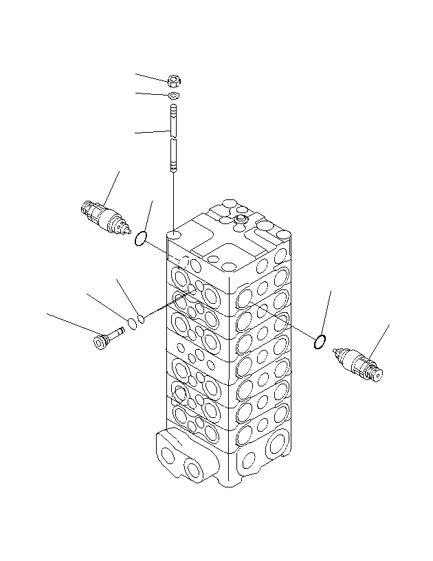 Excavators Komatsu / PC130F-7 S/N J10001-UP(KI-00005) / MAIN VALVE (1 ACTUATOR)(2/2)(|Y0510354 : |Y0510354)