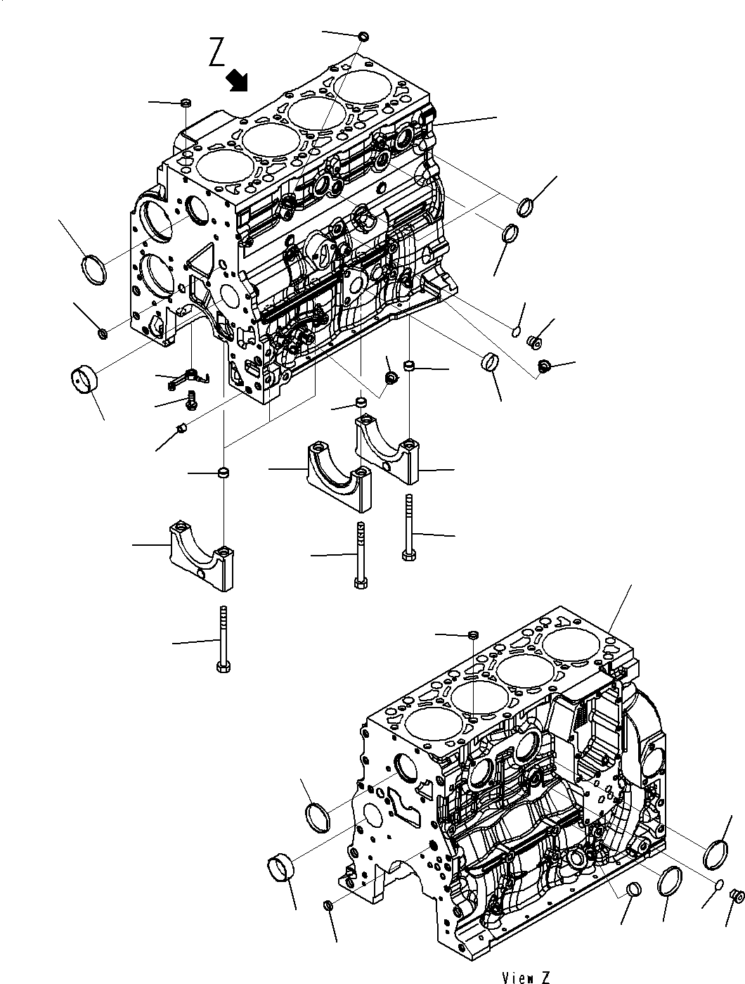 Excavators Komatsu / PC160LC-8 S/N J10001-UP(KI-00008) / CYLINDER BLOCK(|A0000310 : |A0000310)