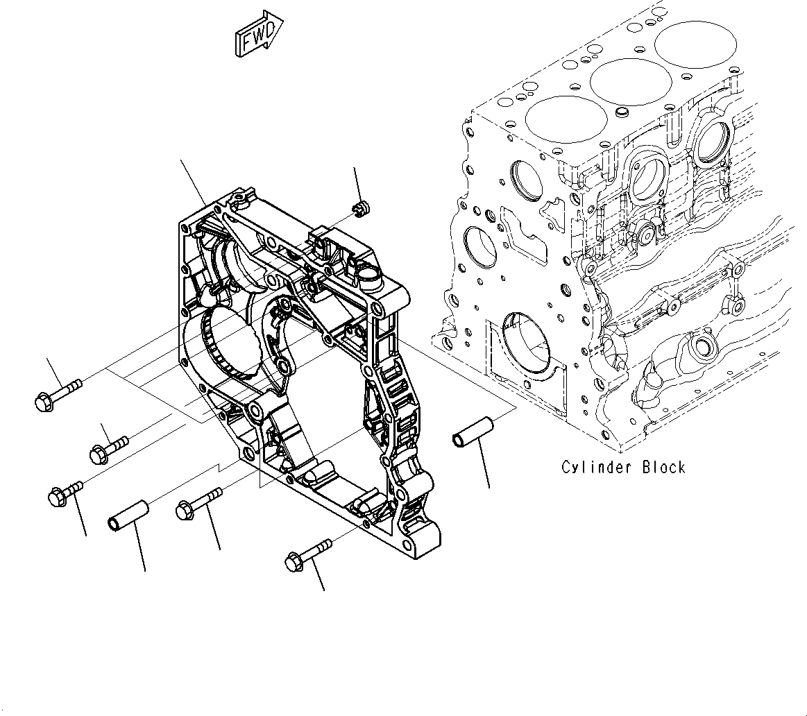 Excavators Komatsu / PC160LC-8 S/N J10001-UP(KI-00008) / REAR GEAR HOUSING(|A0000350 : |A0000350)