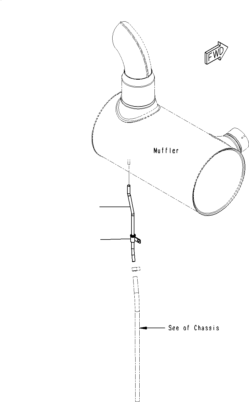 Excavators Komatsu / PC160LC-8 S/N J10001-UP(KI-00008) / EXHAUST MUFFLER DRAIN(|B0030140 : |B0030140)
