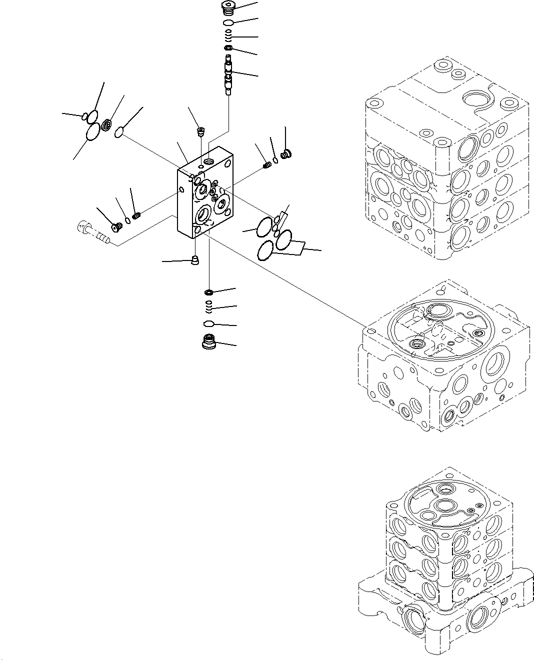 Excavators Komatsu / PC160LC-8 S/N J10001-UP(KI-00008) / CONTROL VALVE (INNER PARTS)(25/26)(|H0210270 : |H0210270)