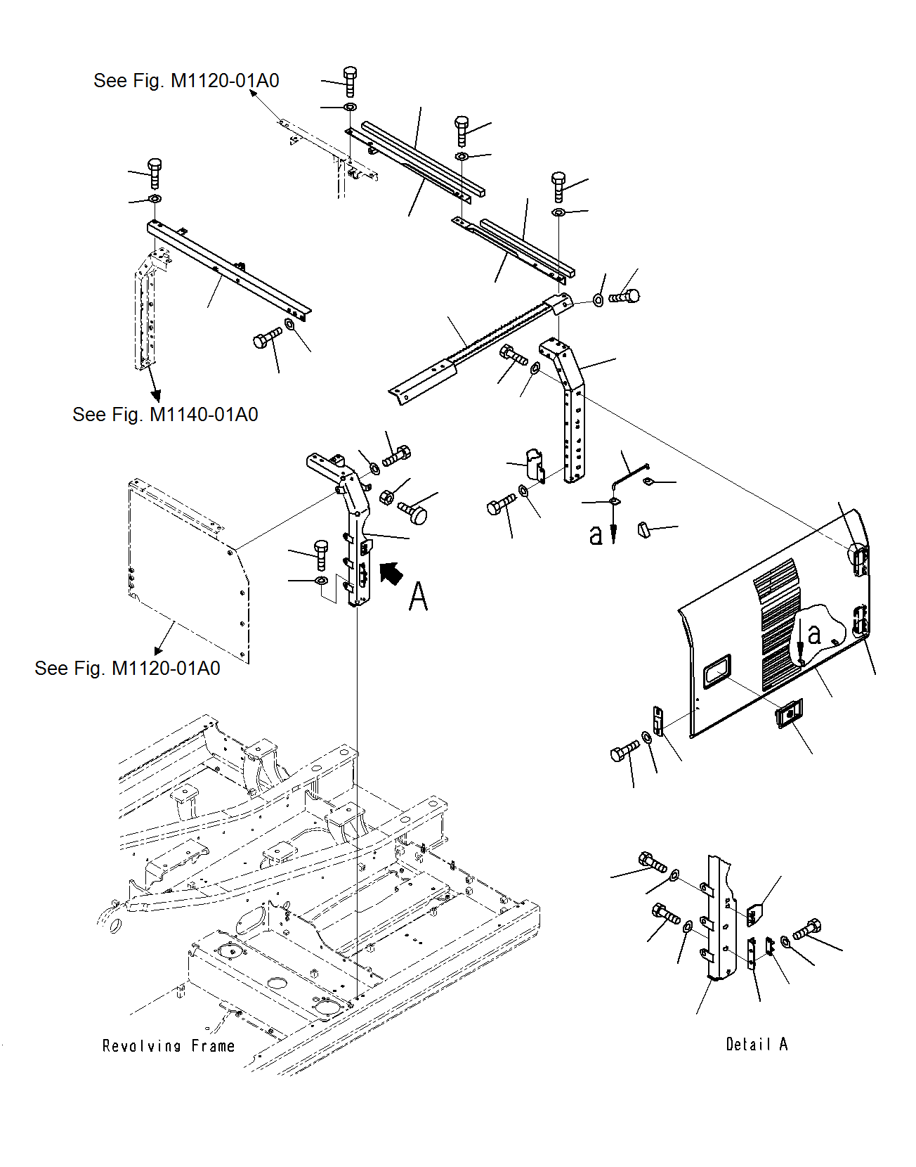Excavators Komatsu / PC160LC-8 S/N J10001-UP(KI-00008) / SIDE COVER AND MACHINE CAB DOOR, L.H(|M0330030 : |M0330030)
