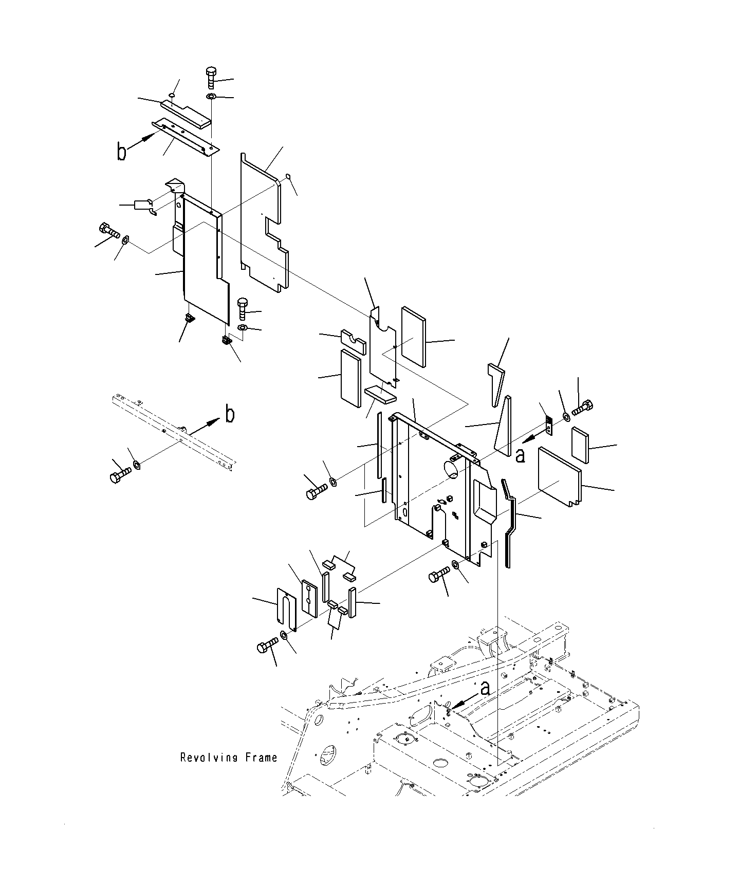 Excavators Komatsu / PC160LC-8 S/N J10001-UP(KI-00008) / PARTITION COVER (1/2)(|M0330080 : |M0330080)