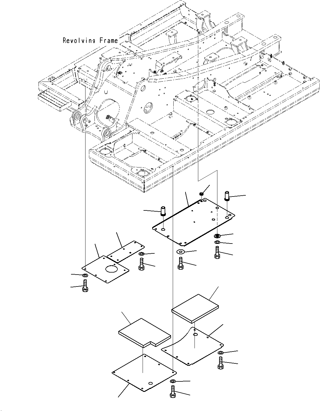 Excavators Komatsu / PC160LC-8 S/N J10001-UP(KI-00008) / UNDER COVER (1/2)(|M0330190 : |M0330190)