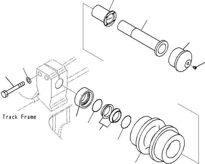 Excavators Komatsu / PC160LC-8 S/N J10001-UP(KI-00008) / CARRIER ROLLER(|R0360040 : |R0360040)