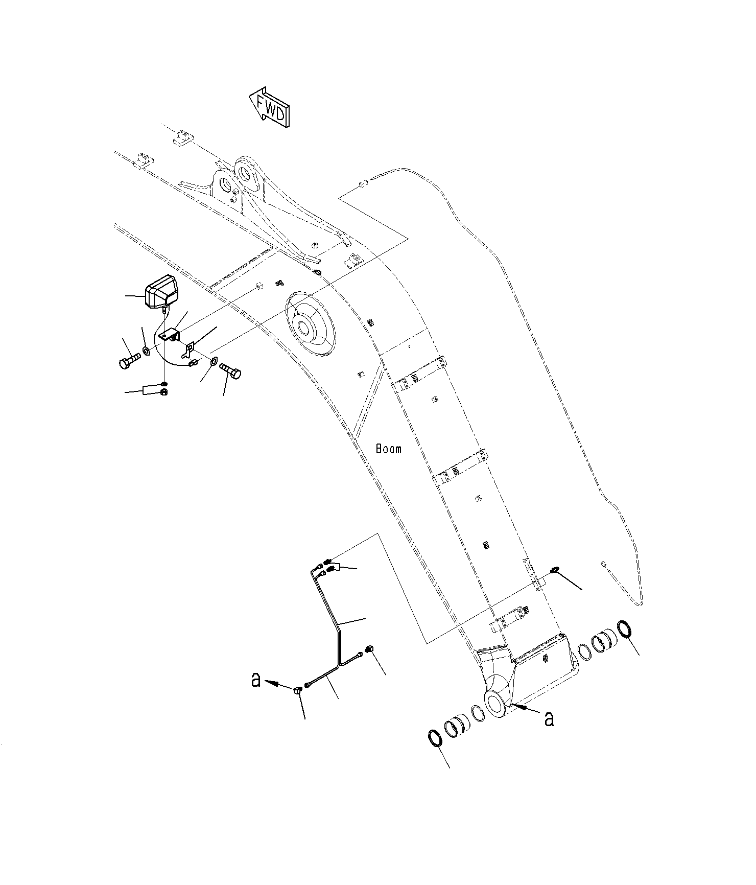 Excavators Komatsu / PC160LC-8 S/N J10001-UP(KI-00008) / BOOM (WORKING RANGE)(|T0390050 : |T0390050)
