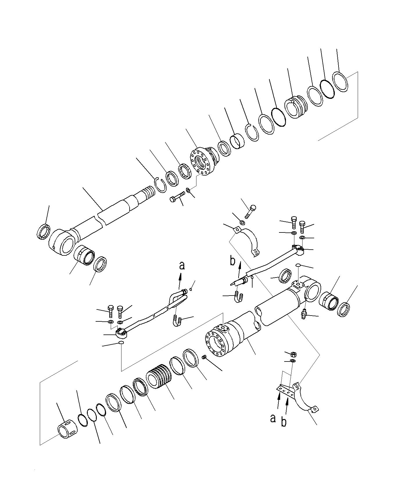 Excavators Komatsu / PC160LC-8 S/N J10001-UP(KI-00008) / BOOM CYLINDER (500H LUBRICATION) (L.H)(|T0390111 : |T0390111)