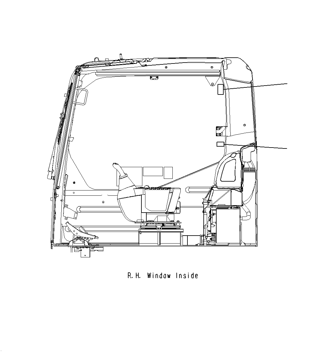 Excavators Komatsu / PC160LC-8 S/N J10001-UP(KI-00008) / CAUTION PLATES WINDOW LOCK(|U0420030 : |U0420030)