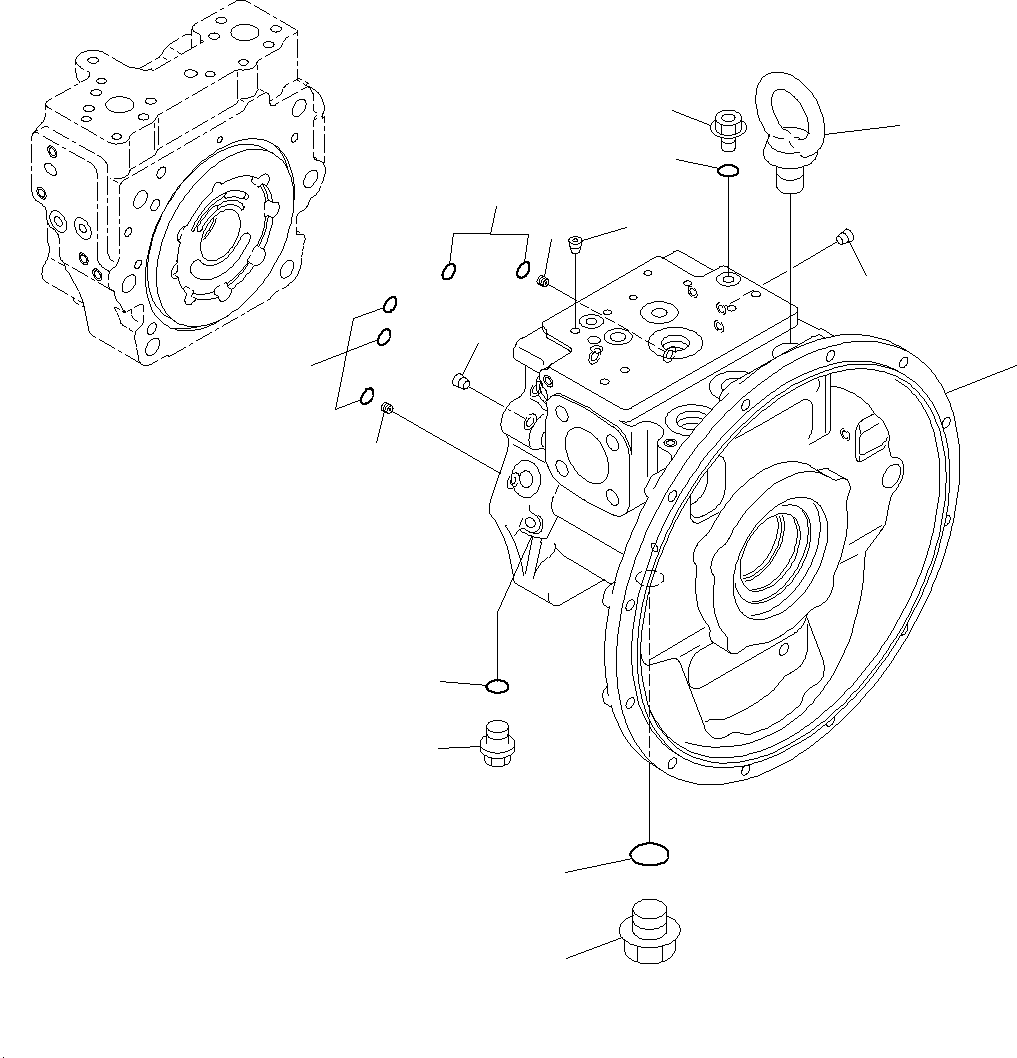 Excavators Komatsu / PC195LC-8 S/N J10001-UP(KI-00009) / MAIN PISTON PUMP, INNER PARTS (1/9)(|B0030020 : |B0030020)