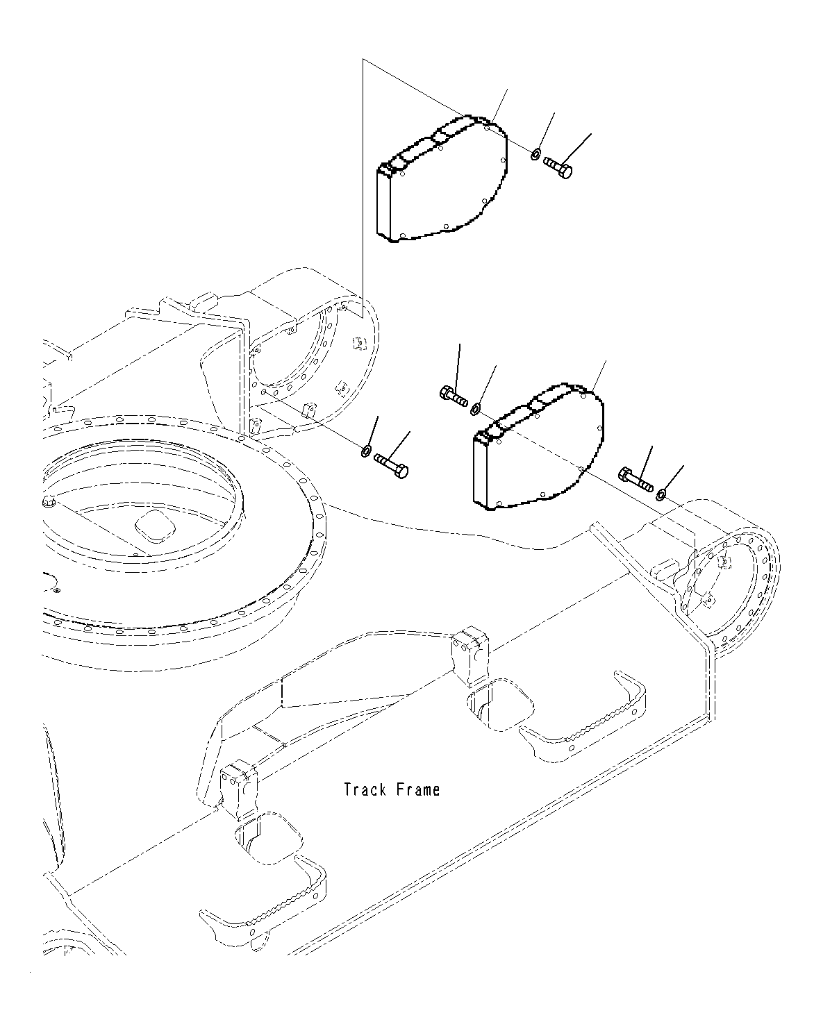 Excavators Komatsu / PC195LC-8 S/N J10001-UP(KI-00009) / TRAVEL MOTOR AND FINAL DRIVE (COVER)(J10148-UP)(|P0350110 : |P0350110)