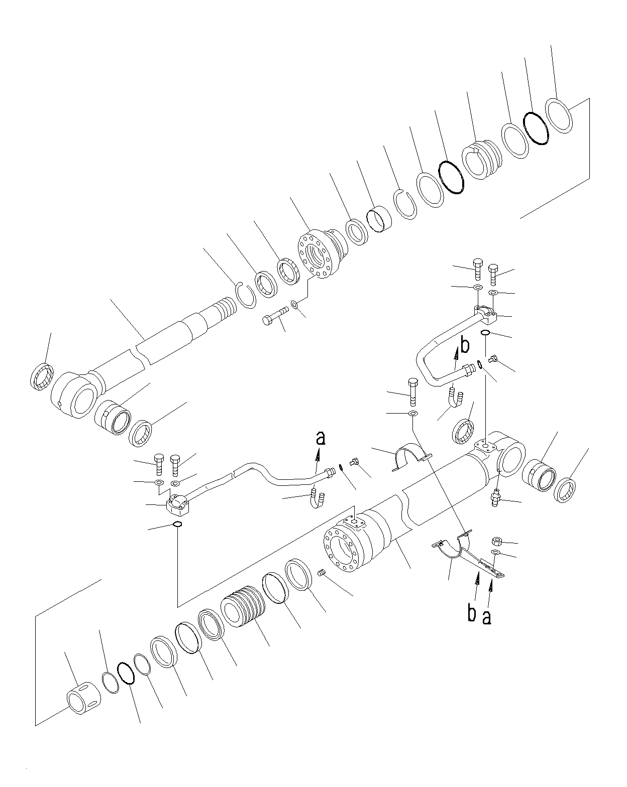 Excavators Komatsu / PC195LC-8 S/N J10001-UP(KI-00009) / BOOM CYLINDER, R.H (100 HOURS)(INNER PARTS)(J10097-UP)(|T0390091 : |T0390091)