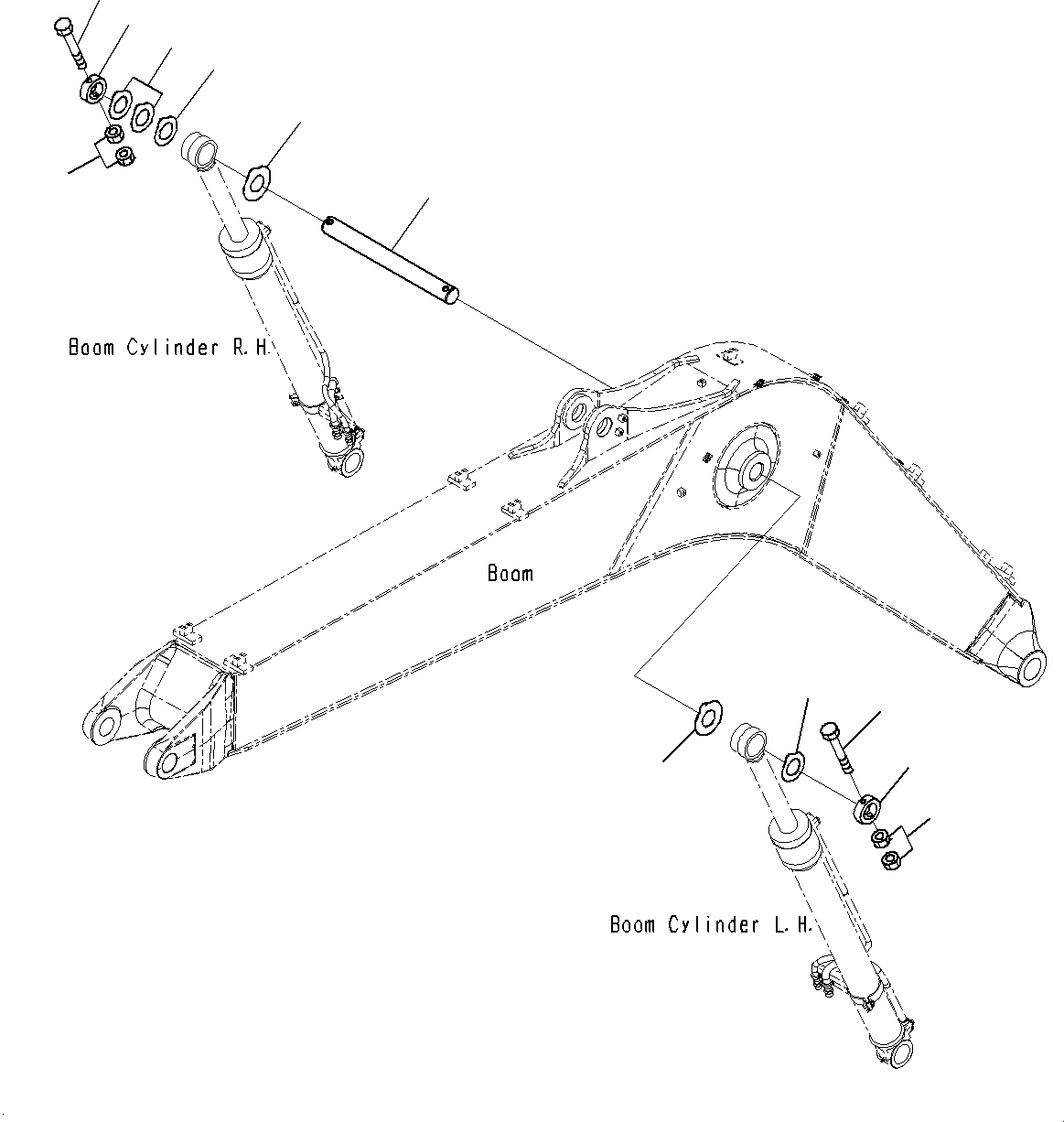 Excavators Komatsu / PC195LC-8 S/N J10001-UP(KI-00009) / BOOM CYLINDER HEAD PIN (500H)(J10001-J10096)(|T0390100 : |T0390100)