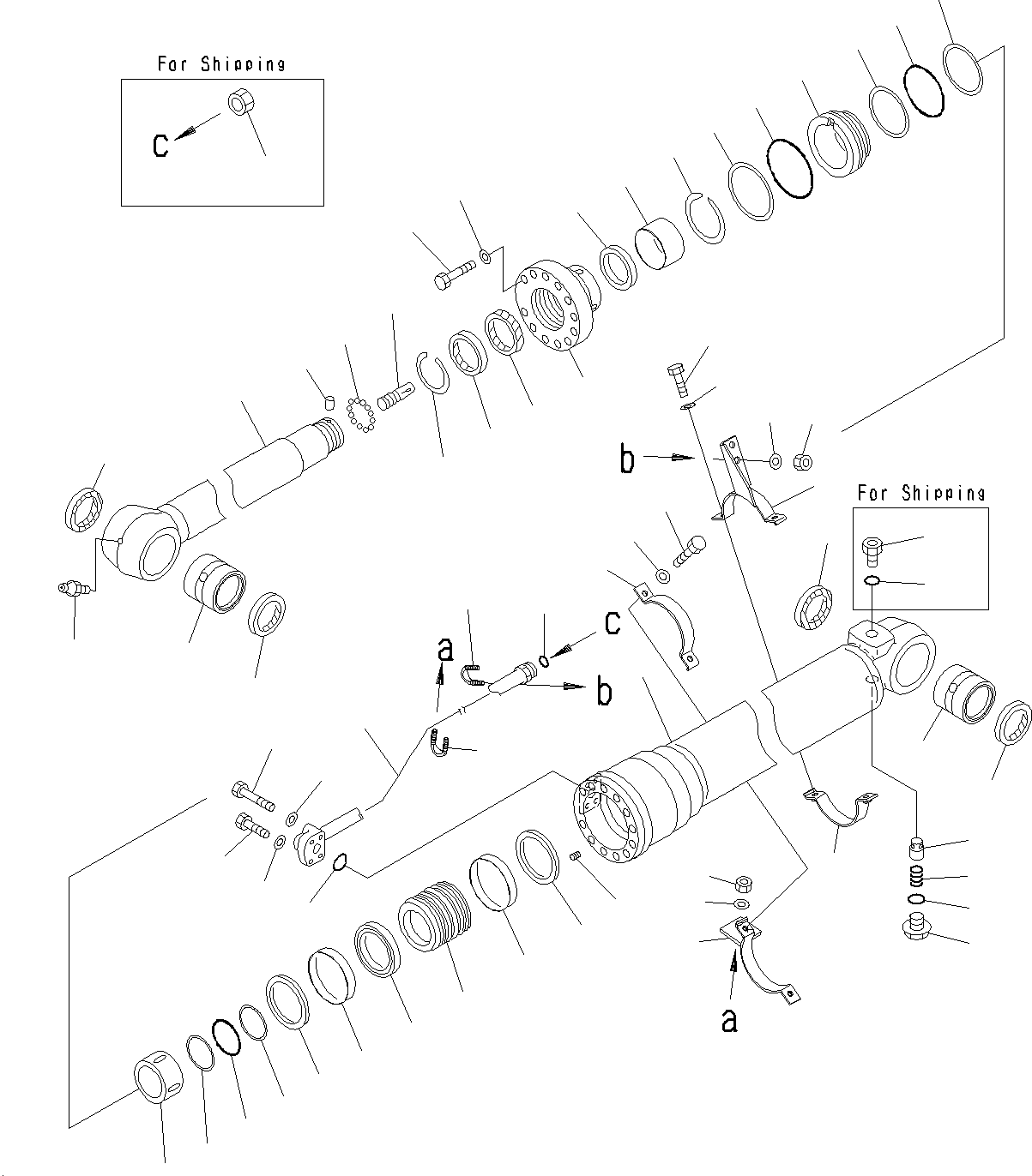 Excavators Komatsu / PC195LC-8 S/N J10001-UP(KI-00009) / ARM CYLINDER (500H)(INNER PARTS)(J10001-J10096)(|T0390111 : |T0390111)