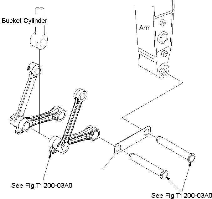 Excavators Komatsu / PC195LC-8 S/N J10001-UP(KI-00009) / BUCKET LESS LINK (SHIPPING PARTS)(|T0390170 : |T0390170)