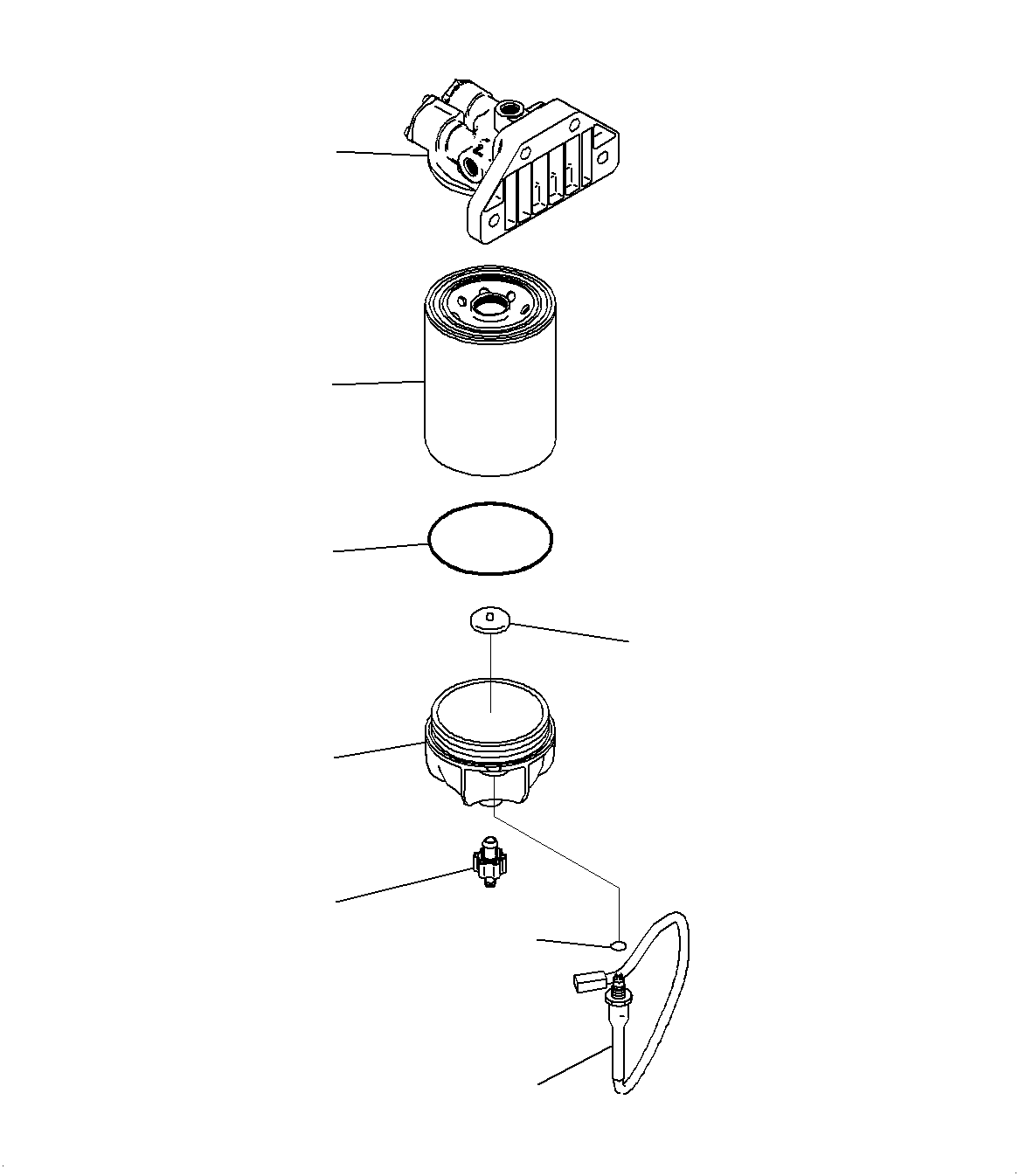 Komatsu parts book diagram for PC300-8M0 S/N J40001-UP: FUEL SUPPLY PIPING (FUEL PRE-FILTER)