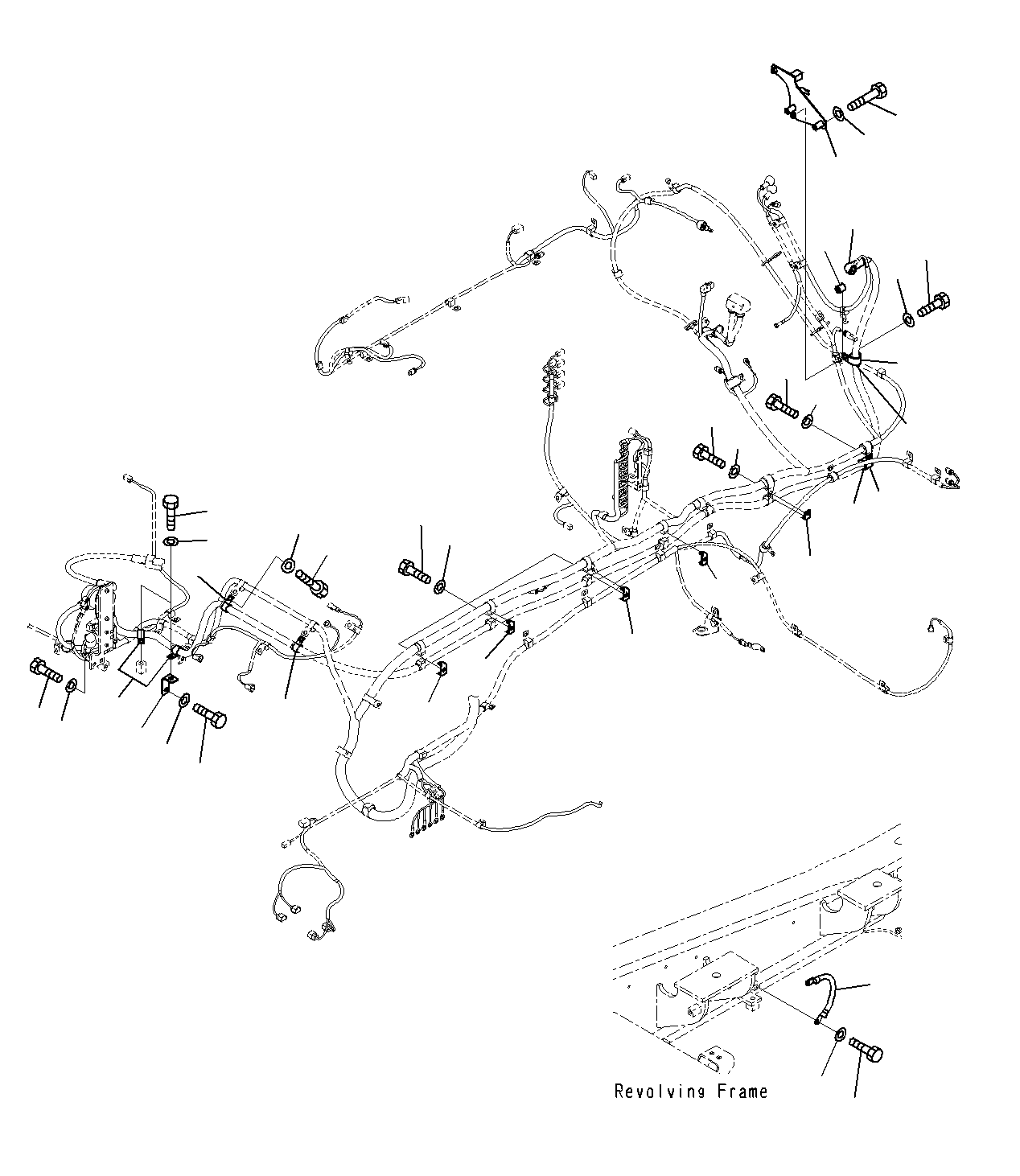 Komatsu parts book diagram for PC300-8M0 S/N J40001-UP: ELECTRIC WIRING HARNESS