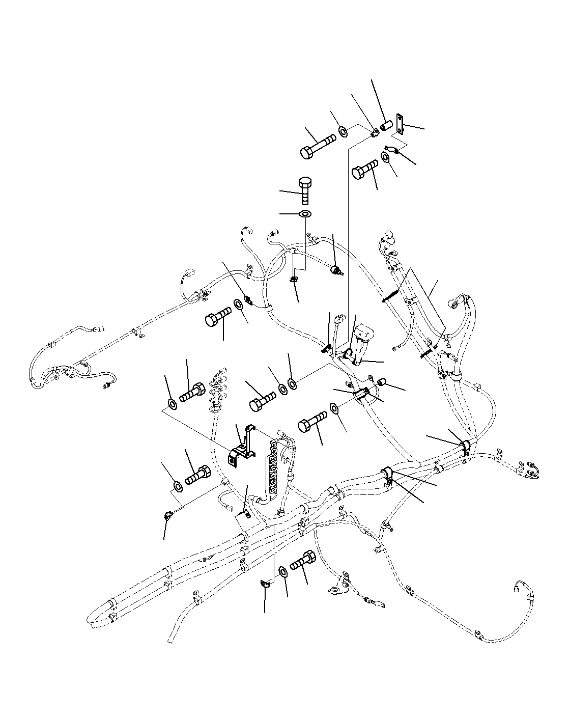 Komatsu parts book diagram for PC300-8M0 S/N J40001-UP: ELECTRIC WIRING HARNESS (WIRING HARNESS)(2/3)