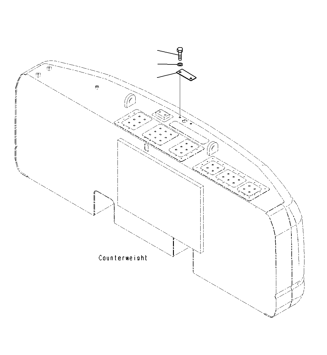 Komatsu parts book diagram for PC300-8M0 S/N J40001-UP: REARVIEW CAMERA(WITHOUT REARVIEW CAMERA)