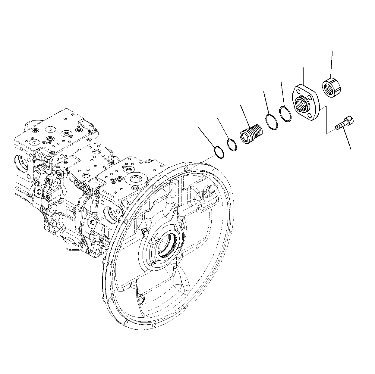Komatsu parts book diagram for PC300-8M0 S/N J40001-UP: PISTON PUMP (INNER PARTS 5/12)