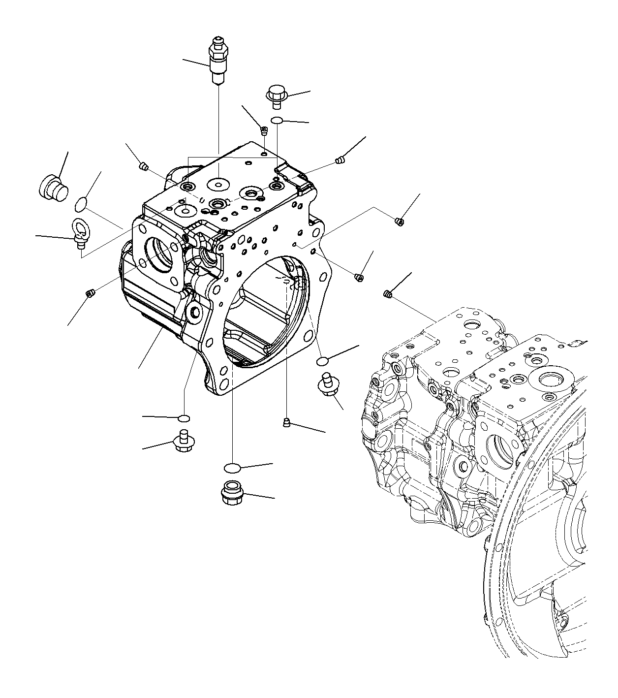Komatsu parts book diagram for PC300-8M0 S/N J40001-UP: PISTON PUMP (INNER PARTS 6/12)