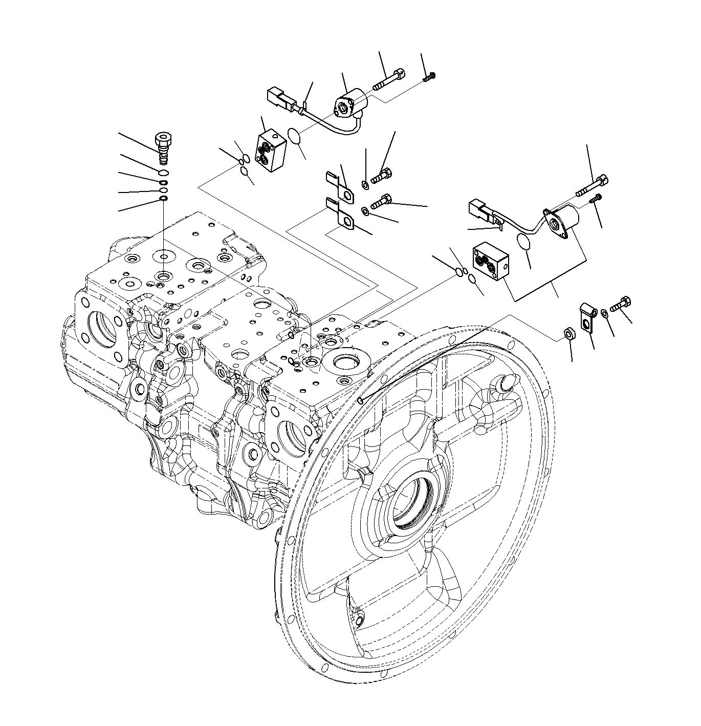 Komatsu parts book diagram for PC300-8M0 S/N J40001-UP: PISTON PUMP (INNER PARTS 12/12)