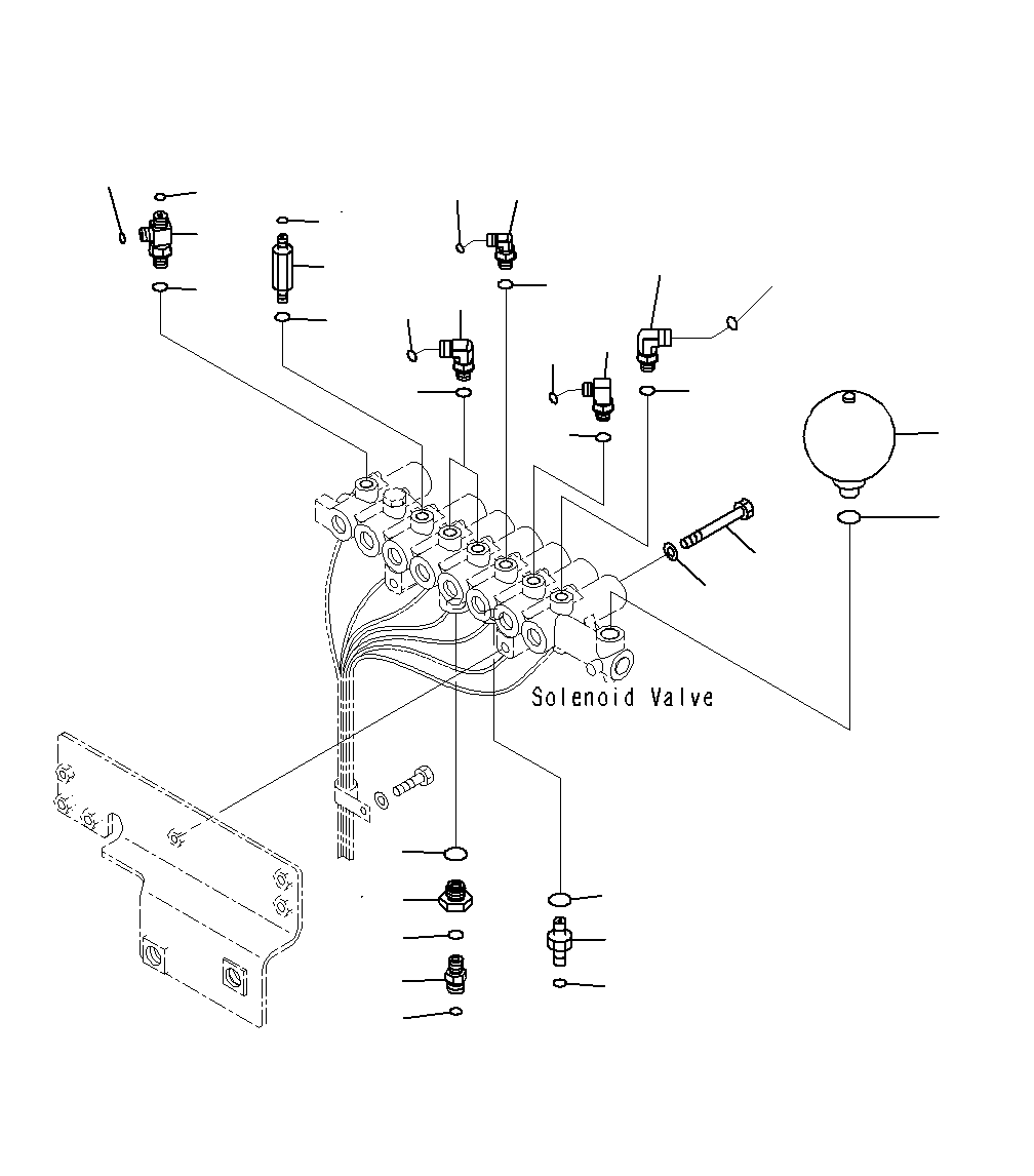 Komatsu parts book diagram for PC300-8M0 S/N J40001-UP: SOLENOID VALVE, SPLENOID VALVE RELATED PARTS