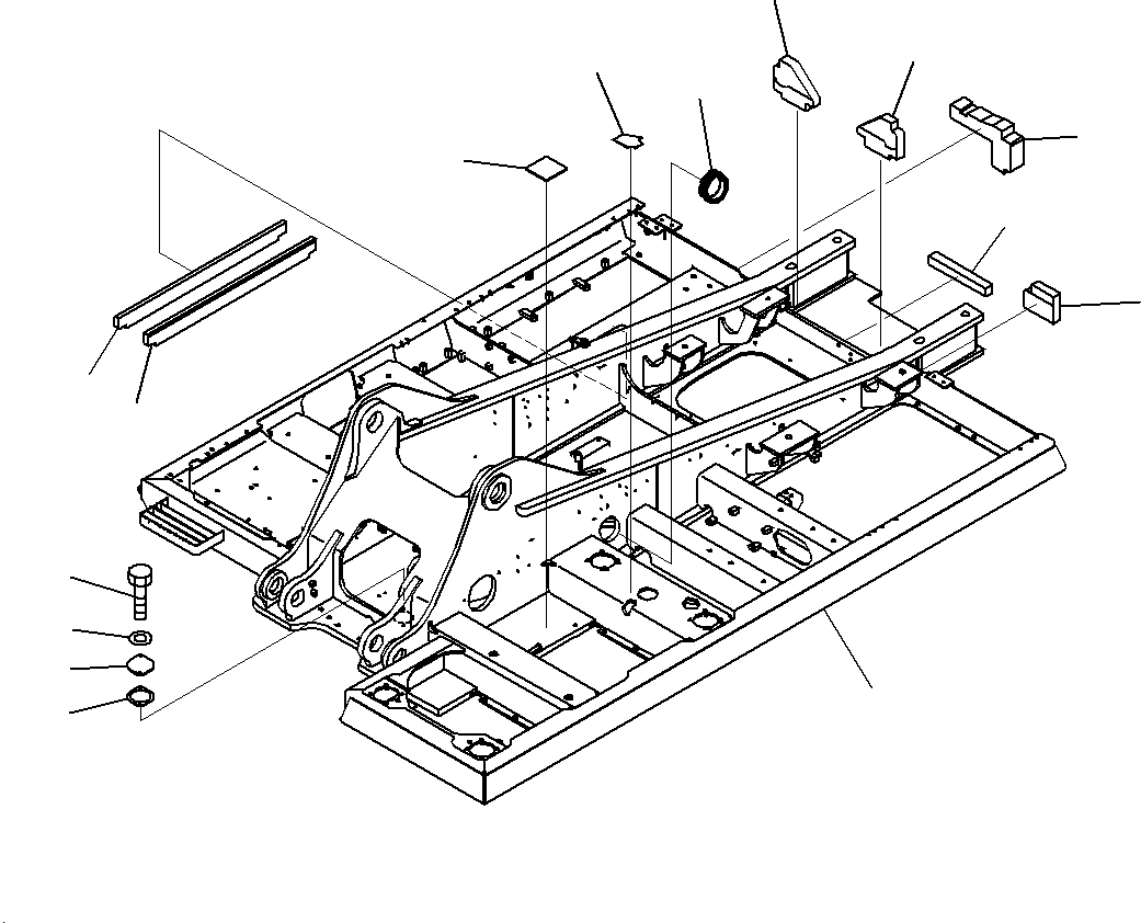 Komatsu parts book diagram for PC300-8M0 S/N J40001-UP: REVOLVING FRAME (WITH DECK GUARD)(J40062-UP)