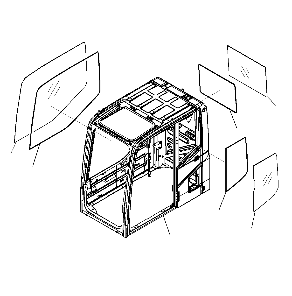 Excavators Komatsu / PC300-8M0 S/N J40001-UP(KI-00011) / CAB (CAB BODY AND WINDOW)(|K0270110 : |K0270110)