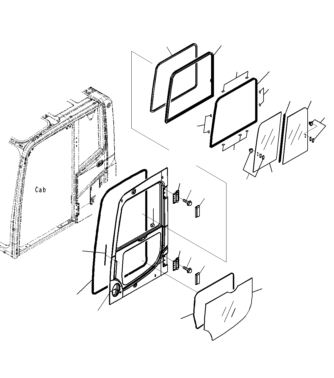 Excavators Komatsu / PC300-8M0 S/N J40001-UP(KI-00011) / CAB (DOOR)(|K0270160 : |K0270160)