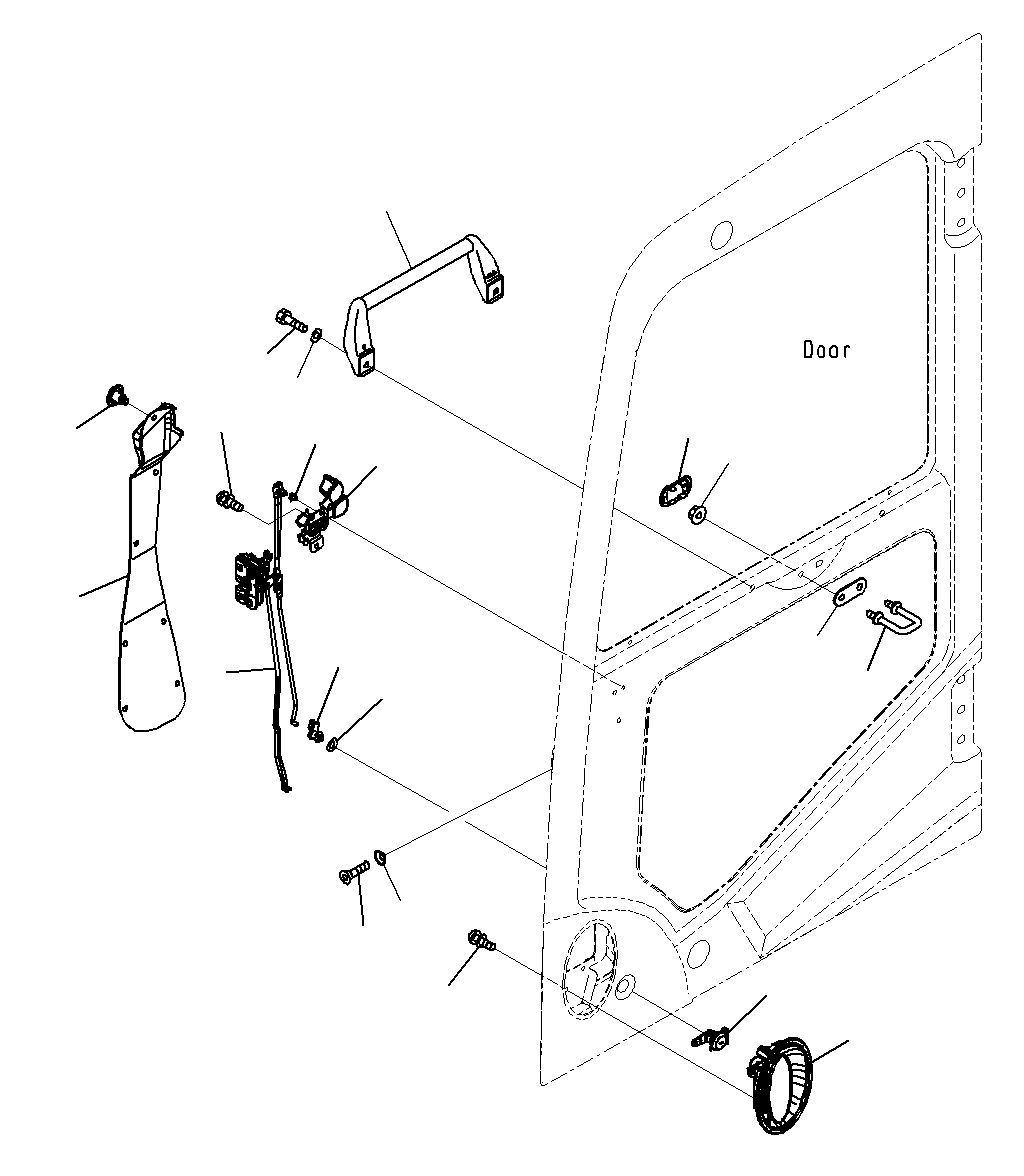 Excavators Komatsu / PC300-8M0 S/N J40001-UP(KI-00011) / CAB (DOOR LOCK)(|K0270170 : |K0270170)