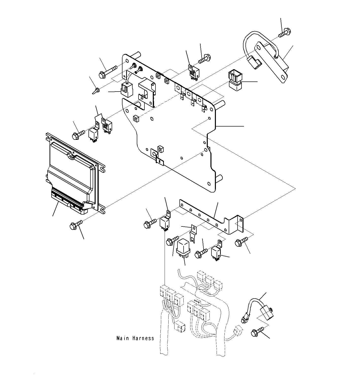 Excavators Komatsu / PC300-8M0 S/N J40001-UP(KI-00011) / CAB (SUB PLATE AND RELAY)(|K0270320 : |K0270320)