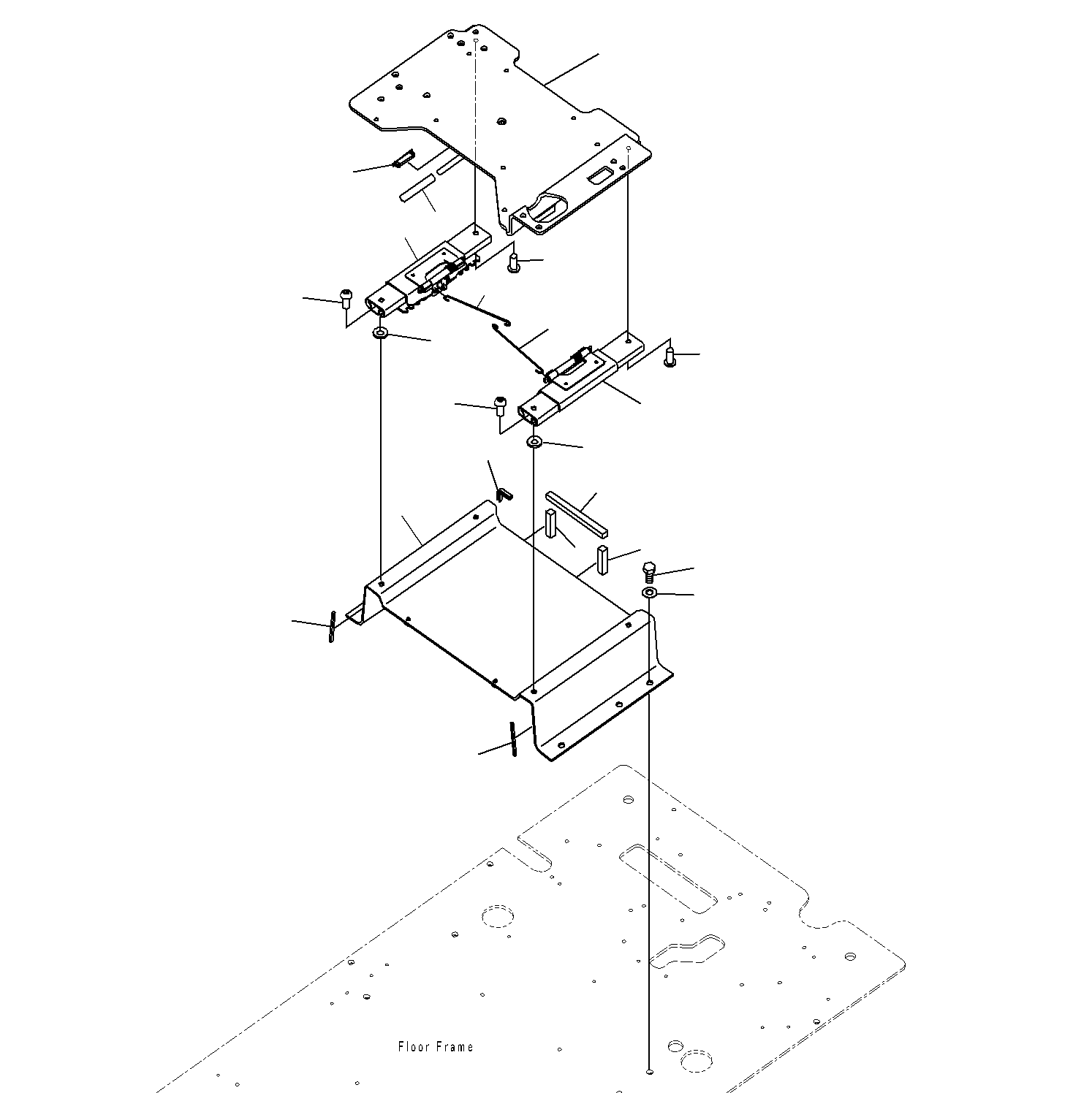 Excavators Komatsu / PC300-8M0 S/N J40001-UP(KI-00011) / CAB (FLOOR, BASE)(|K0270410 : |K0270410)