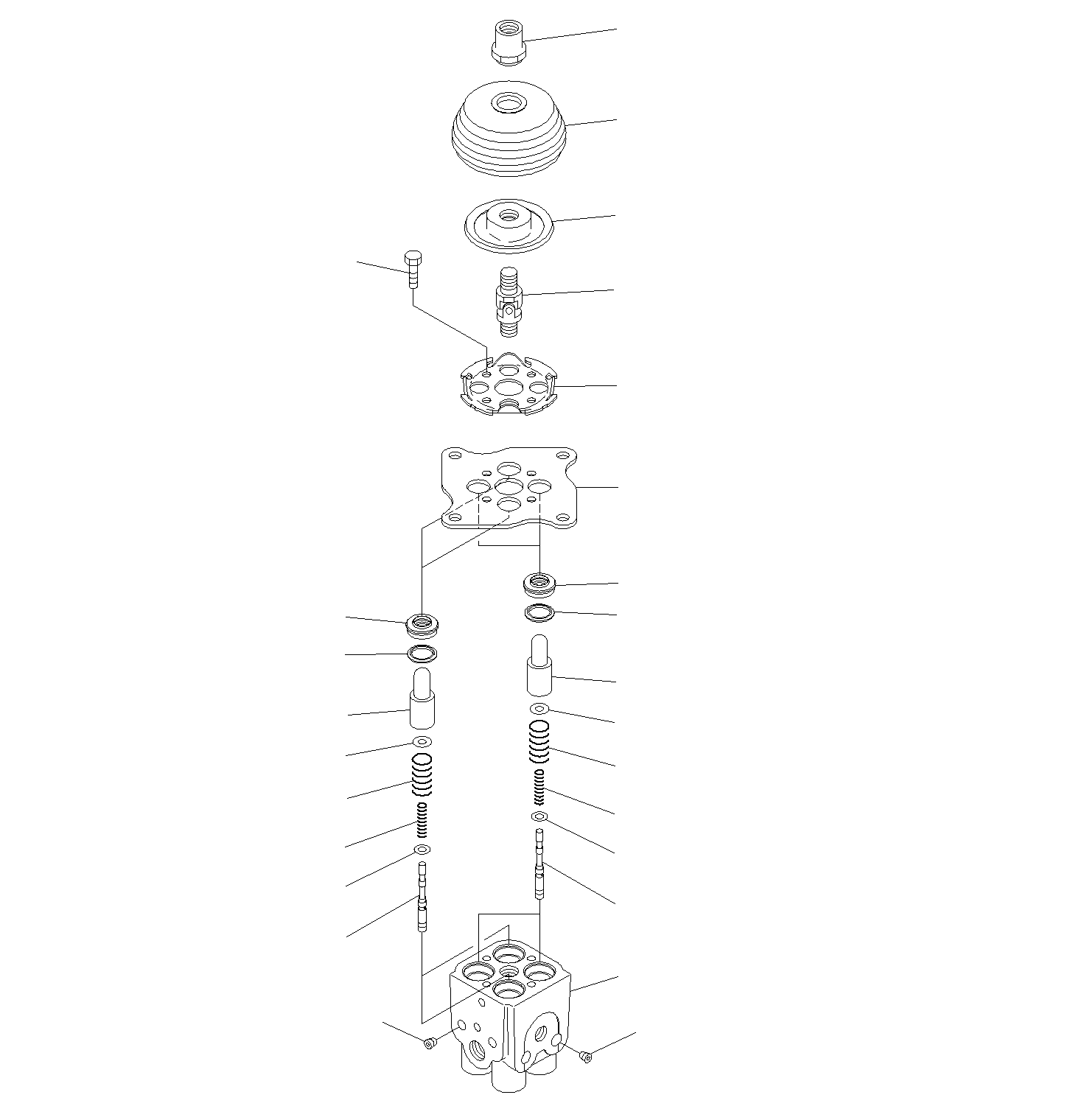 Komatsu parts book diagram for PC300-8M0 S/N J40001-UP: CAB (PPC VALVE FOR WORK EQUIPMENT, R.H)