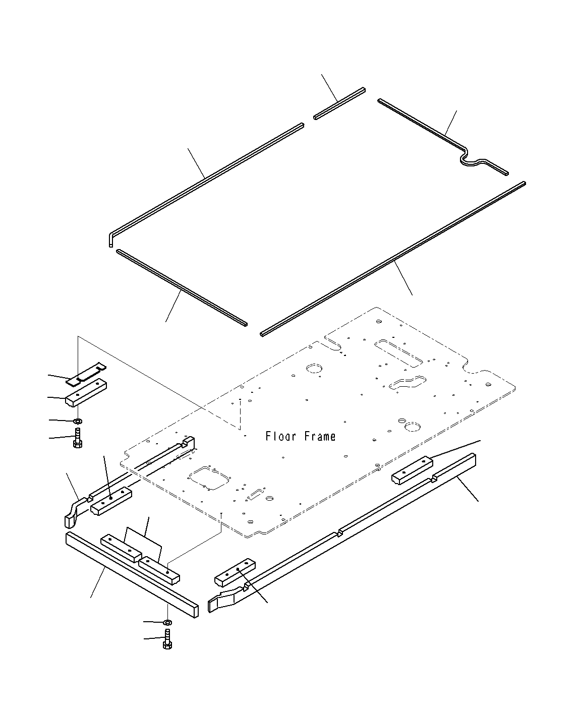 Excavators Komatsu / PC300-8M0 S/N J40001-UP(KI-00011) / CAB (FLOOR, SEAL)(J40001-J40038)(|K0270660 : |K0270660)