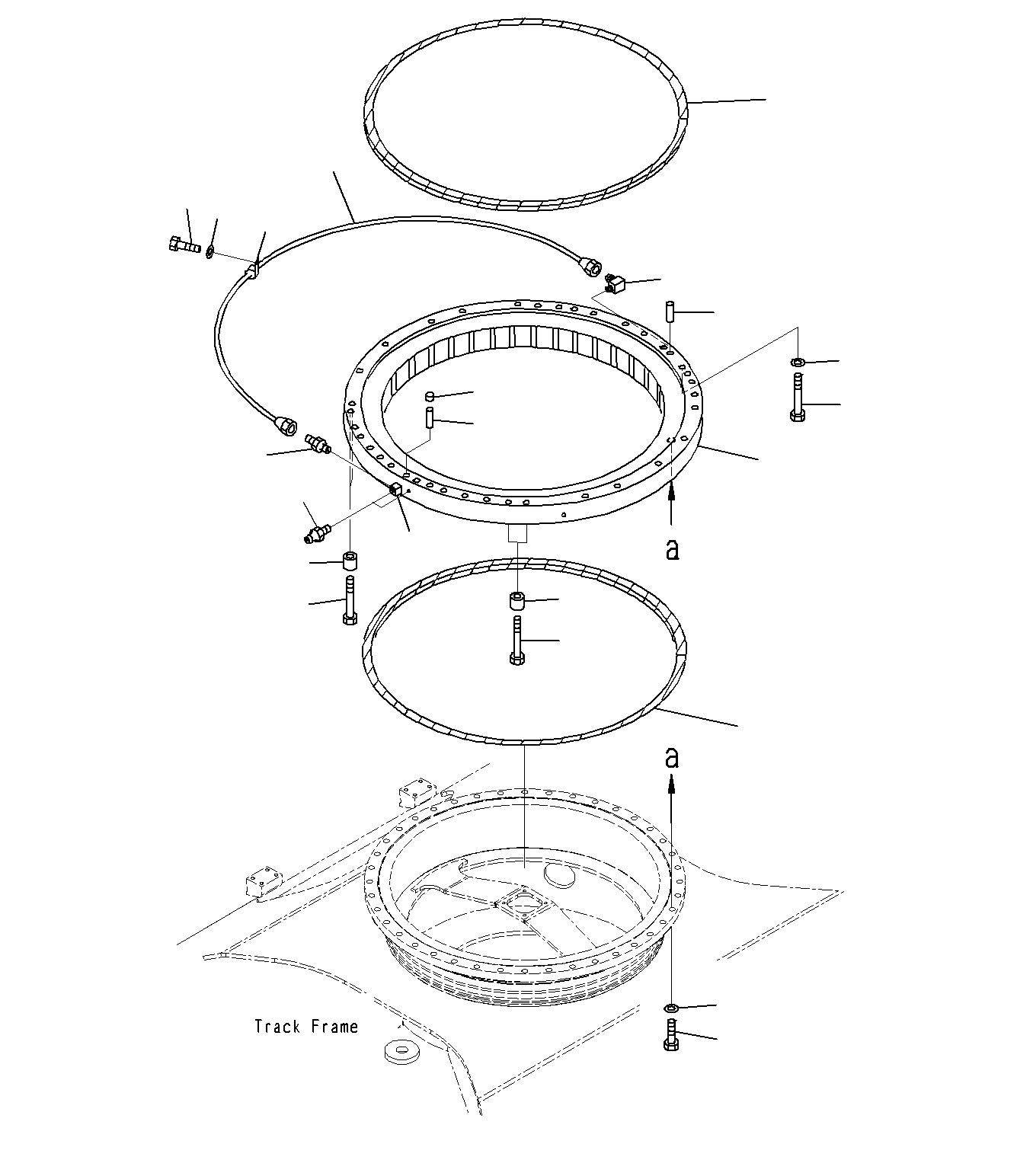 Komatsu parts book diagram for PC300-8M0 S/N J40001-UP: SWING CIRCLE
