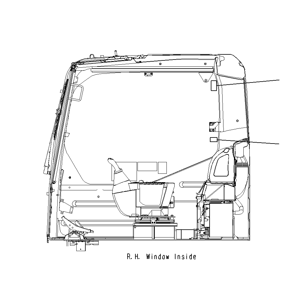 Komatsu parts book diagram for PC300-8M0 S/N J40001-UP: CAUTION PLATE (ENGLISH)