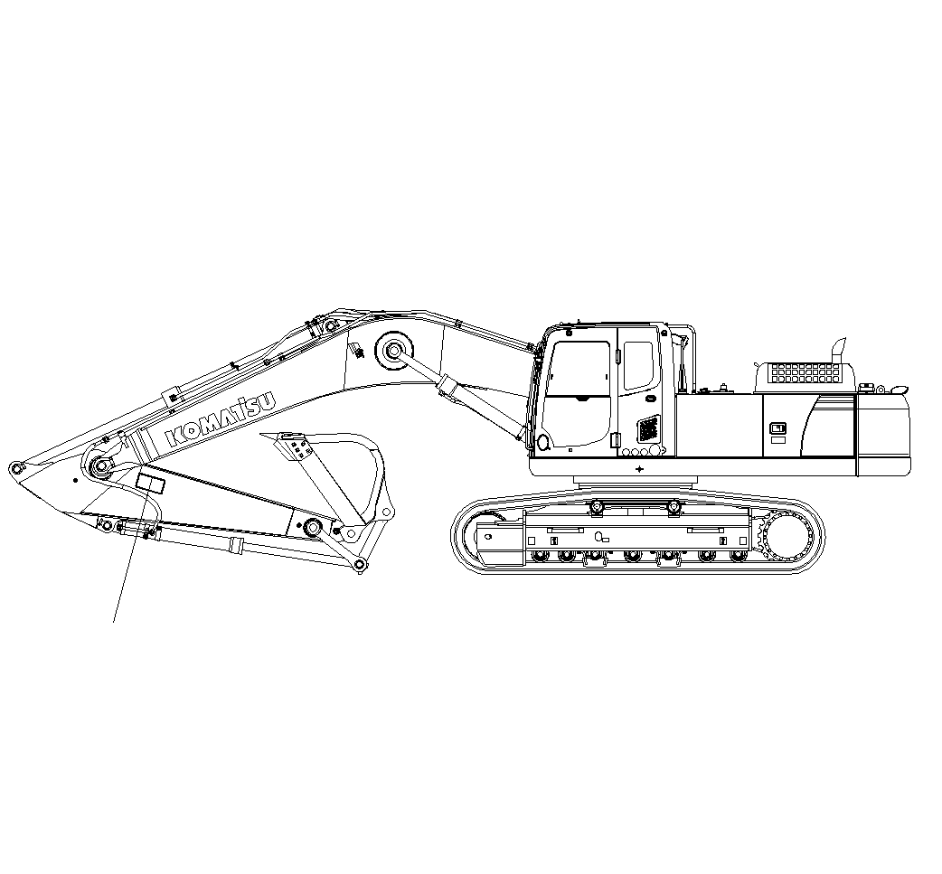 Komatsu parts book diagram for PC300-8M0 S/N J40001-UP: DECAL ARM