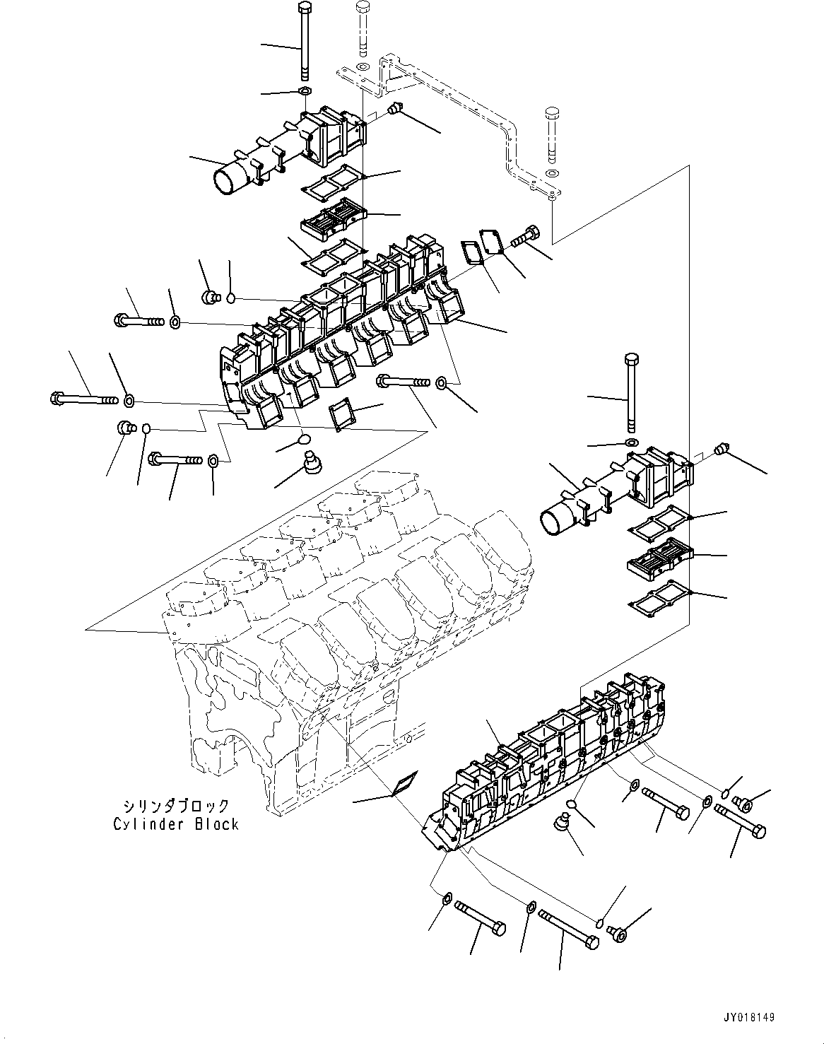 Dump Trucks Komatsu / HD785-NI-7 S/N N10561-UP(KIPL0001) / AIR INTAKE MANIFOLD (INTAKE MANIFOLD)(|A00003 : |A00003)