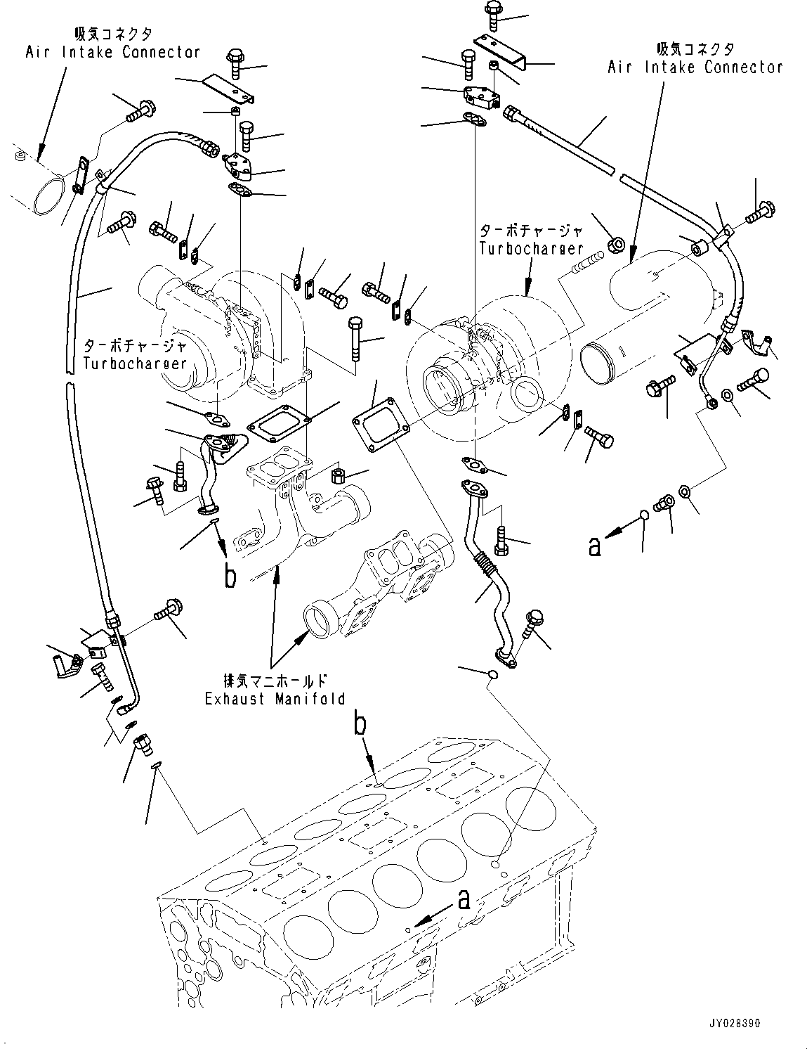 Dump Trucks Komatsu / HD785-NI-7 S/N N10561-UP(KIPL0001) / TURBOCHARGER (LUBRICATION PIPING)(|A00011 : |A00011)