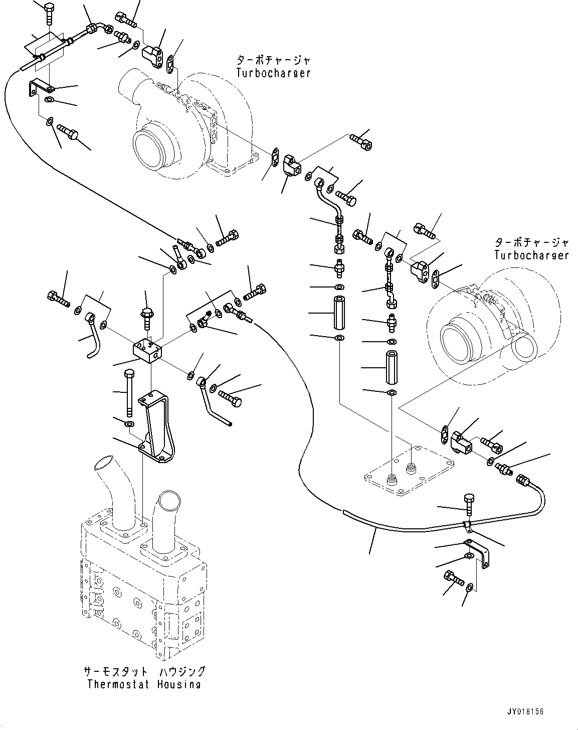 Dump Trucks Komatsu / HD785-NI-7 S/N N10561-UP(KIPL0001) / TURBOCHARGER (WATER PIPING)(|A00012 : |A00012)