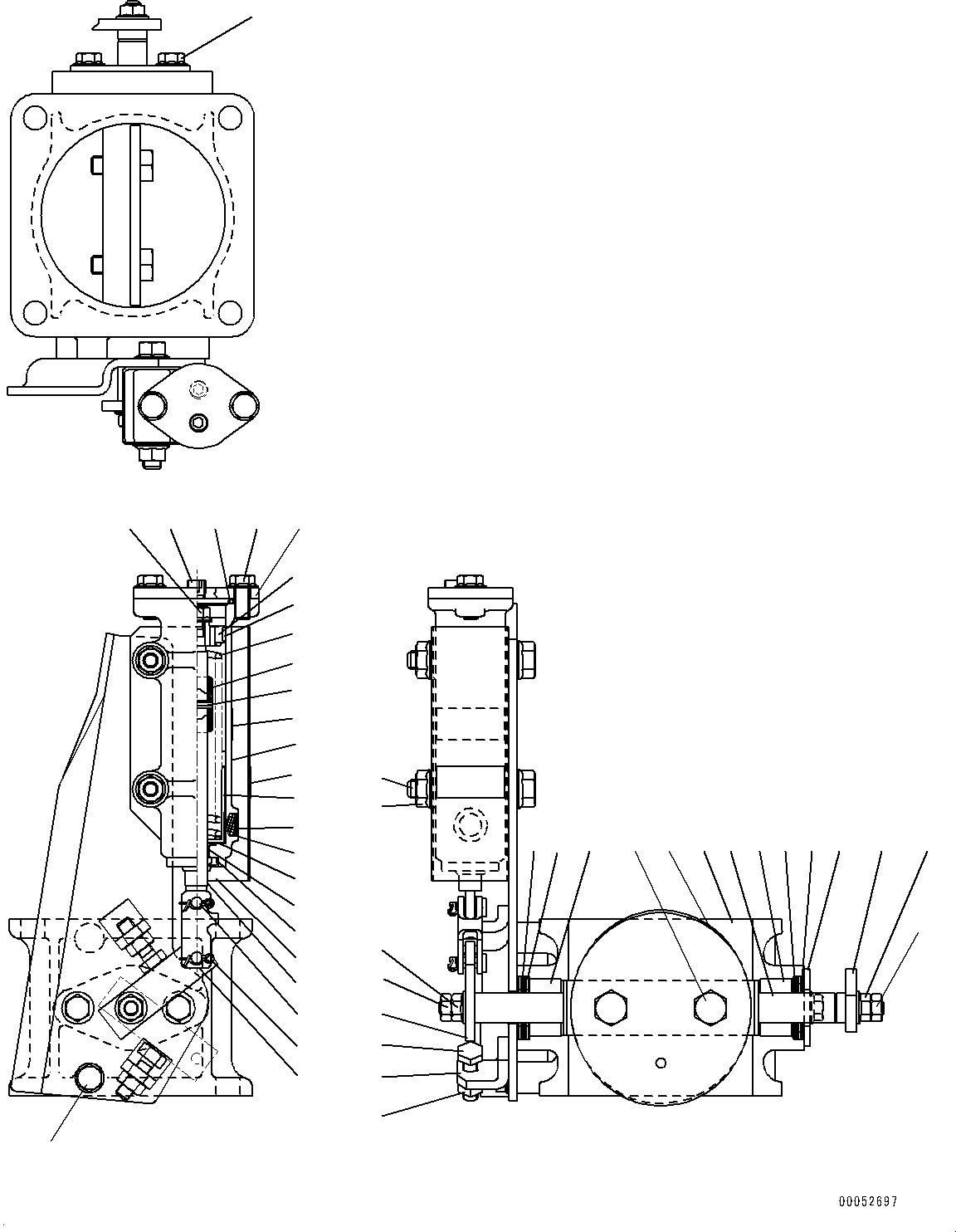 Dump Trucks Komatsu / HD785-NI-7 S/N N10561-UP(KIPL0001) / EXHAUST BRAKE (FOR ENGINE EXHAUST BRAKE SYSTEM) (INNER PARTS) (1/2)(|A00019 : |A00019)