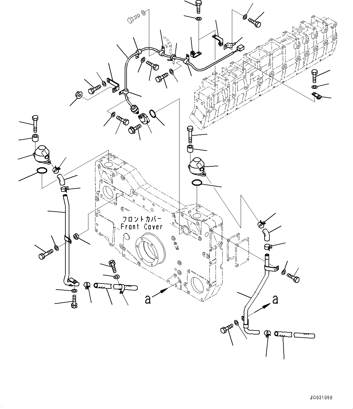 Dump Trucks Komatsu / HD785-NI-7 S/N N10561-UP(KIPL0001) / FRONT GEAR TRAIN CASE (FOR EXTRA BAD FUEL AND POOR FUEL SPECIFICATION, WATER+DUST, ADDITIONAL FILTER) (BREATHER AND BLOWBY SENSO(|A00030 : |A00030)