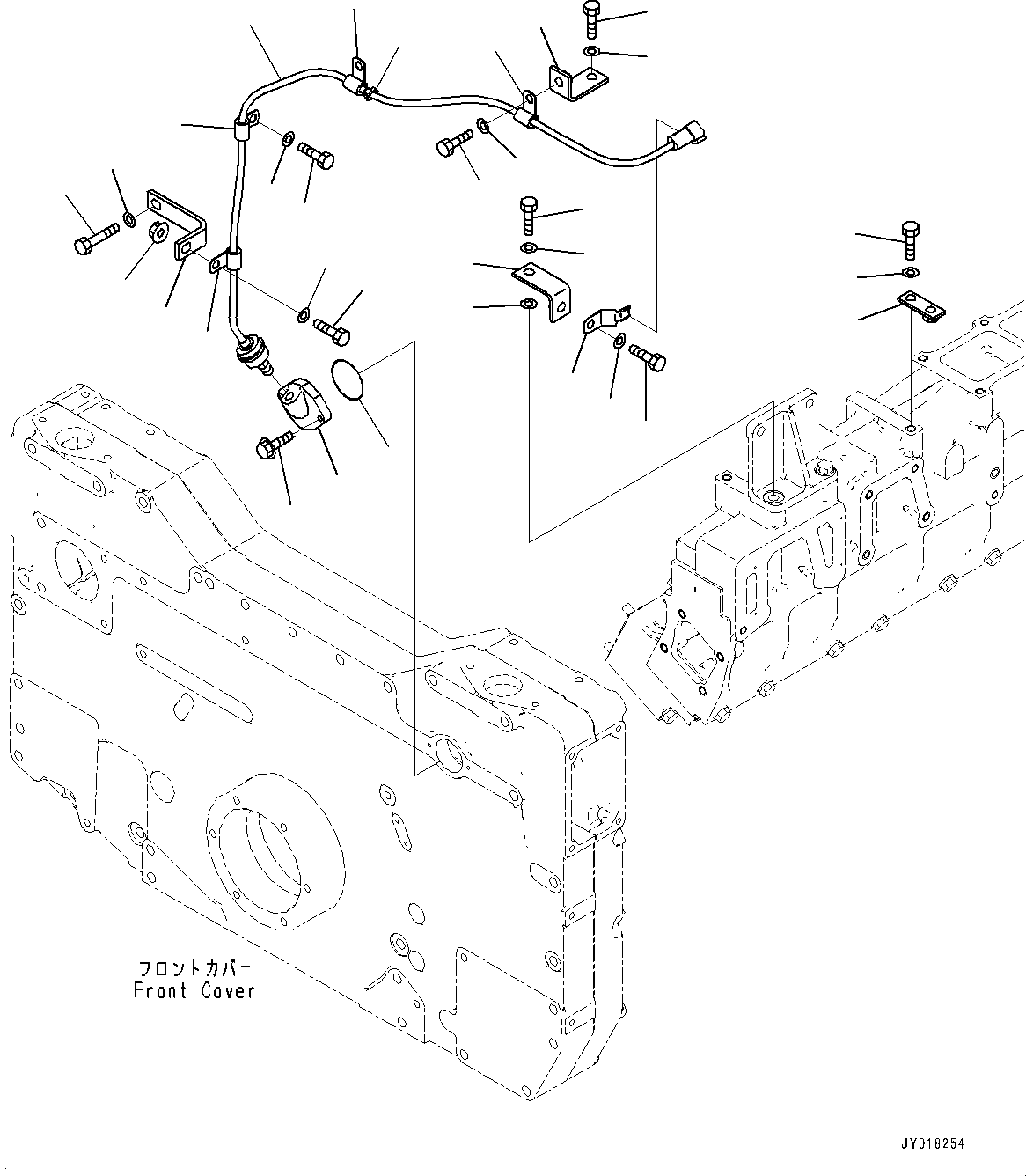 Dump Trucks Komatsu / HD785-NI-7 S/N N10561-UP(KIPL0001) / FRONT GEAR TRAIN CASE (FOR EXTRA BAD FUEL AND POOR FUEL SPECIFICATION, WATER+DUST, ADDITIONAL FILTER, VHMS) (BLOWBY SENSOR)(|A00035 : |A00035)