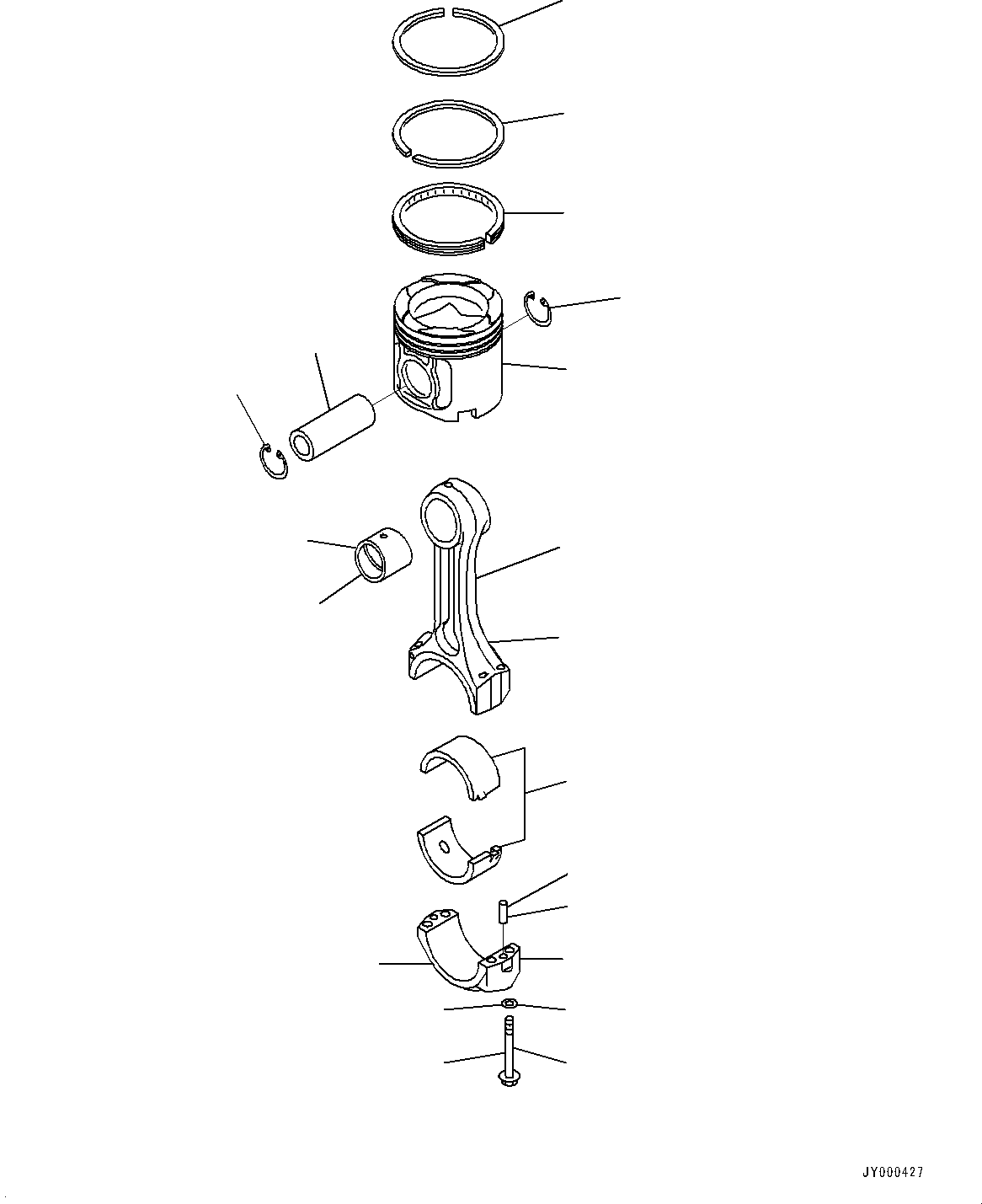 Dump Trucks Komatsu / HD785-NI-7 S/N N10561-UP(KIPL0001) / PISTON AND CONNECTING ROD(|A00086 : |A00086)