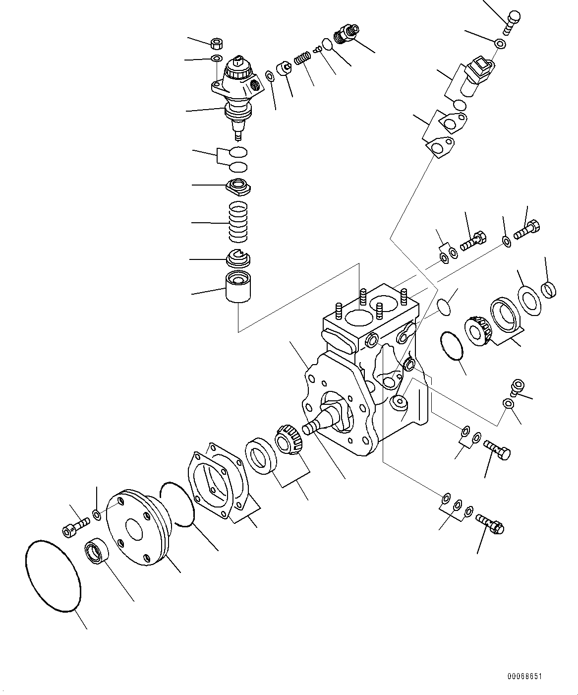 Dump Trucks Komatsu / HD785-NI-7 S/N N10561-UP(KIPL0001) / FUEL SUPPLY PUMP (INNER PARTS, FUEL SUPPLY PUMP, L.H.) (1/2)(|A00100 : |A00100)