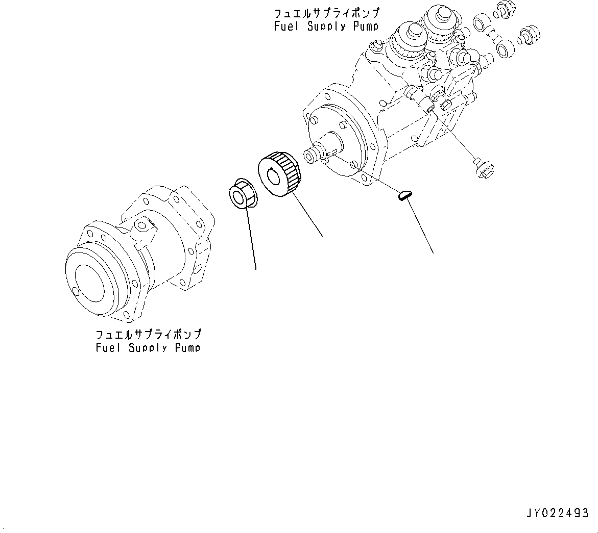 Dump Trucks Komatsu / HD785-NI-7 S/N N10561-UP(KIPL0001) / FUEL SUPPLY PUMP (MOUNTING, L.H.)(|A00103 : |A00103)