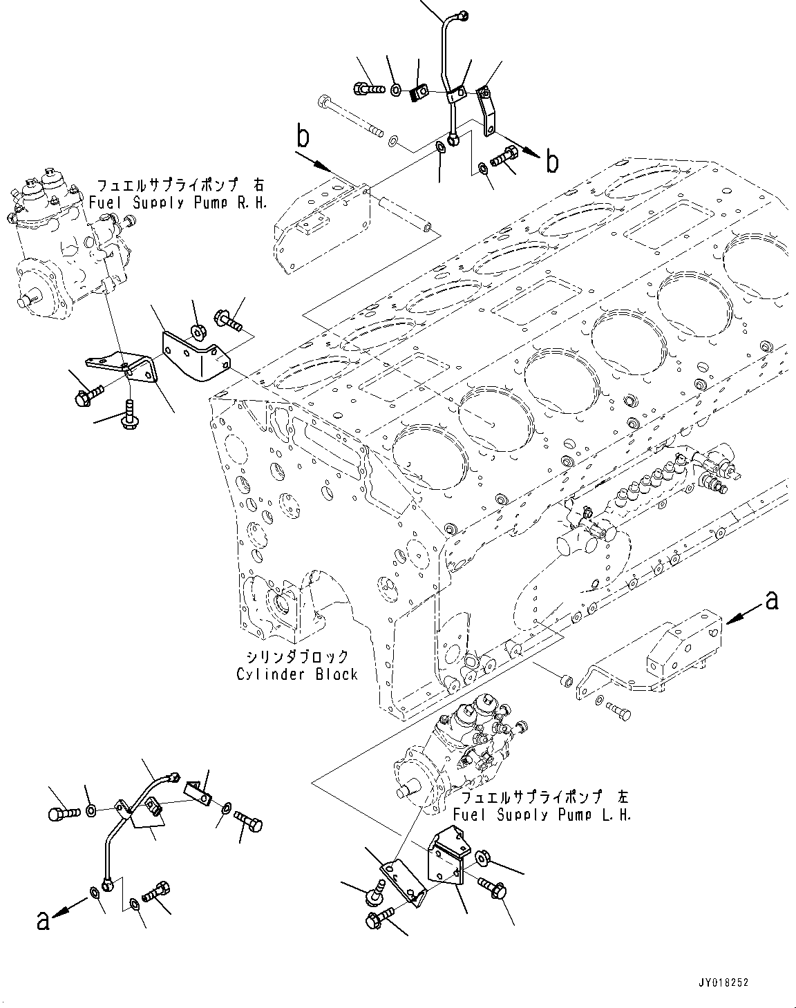 Dump Trucks Komatsu / HD785-NI-7 S/N N10561-UP(KIPL0001) / FUEL SUPPLY PUMP BRACKET(|A00115 : |A00115)