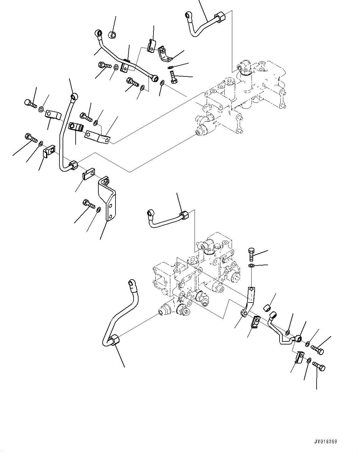 Dump Trucks Komatsu / HD785-NI-7 S/N N10561-UP(KIPL0001) / FUEL PIPING (FOR EXTRA BAD FUEL AND POOR FUEL SPECIFICATION, WATER+DUST, ADDITIONAL FILTER) (SUPPLY PUMP TO FUEL BLOCK)(|A00117 : |A00117)