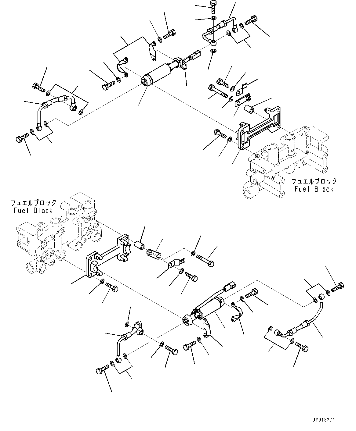 Dump Trucks Komatsu / HD785-NI-7 S/N N10561-UP(KIPL0001) / FUEL PIPING (FOR EXTRA BAD FUEL AND POOR FUEL SPECIFICATION, WATER+DUST, ADDITIONAL FILTER) (PRIMING PUMP)(|A00122 : |A00122)