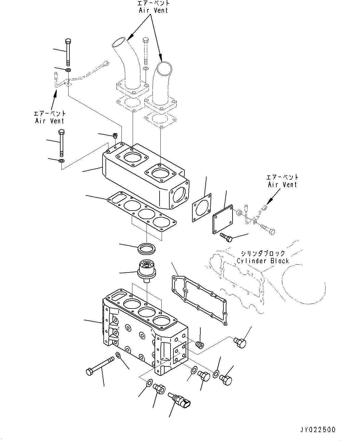 Dump Trucks Komatsu / HD785-NI-7 S/N N10561-UP(KIPL0001) / THERMOSTAT AND THERMOSTAT HOUSING (FOR BAD FUEL AND POOR FUEL SPECIFICATION, WATER+DUST)(|A00137 : |A00137)